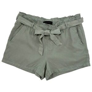 Sanctuary Tencel Paperbag Tie Waist Shorts Sage Green Pull On Size S XH9009E001